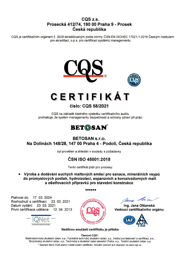 ČSN ISO 45001